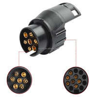 Adaptateur de prise 7P à 13P pour remorque, caravane, camion 12V, prise de barre de remorquage