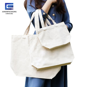 Sac fourre-tout en coton biologique robuste de 10 oz avec logo personnalisé, sacs de courses 100 % coton avec motif lettres - Product Image 2
