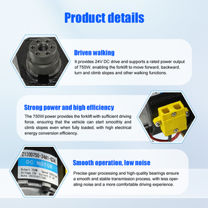 Ensamblaje de Motor de Accionamiento para Montacargas 750W 41A 24V de Alta Velocidad 2650rpm Conjunto de Rueda Motriz AMB155-110000-000 - Product Image 5