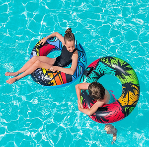 Flotador Gigante Inflable de Goma para Piscina, Diseño de Desembarco Costero, 36 Pulgadas, Unisex - Product Image 1