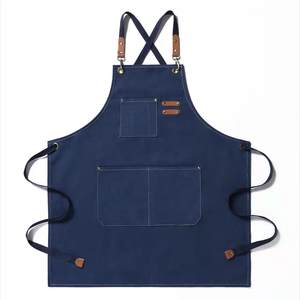 Fabbrica all'ingrosso Logo personalizzato Multi-funzionale Unisex tela grembiuli per bar ristorante pasticceria addetto impermeabile - Product Image 2