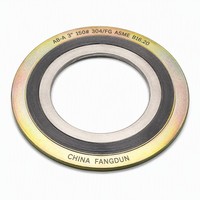 Service OEM/ODM : Joint spiralé sur mesure en acier inoxydable SS310 avec garnissage céramique pour systèmes d'échappement, étanchéité haute température