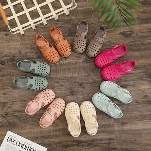Sandali estivi Baotou per bambini e bambine, <span class=keywords><strong>scarpe</strong></span> in gelatina con suola morbida, colore unico, <span class=keywords><strong>scarpe</strong></span> per bambini. - Product Image 1