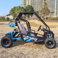 Karting pour enfants transfrontalier 168CC, moto tout-terrain 2 places à essence, quad de plage à quatre roues