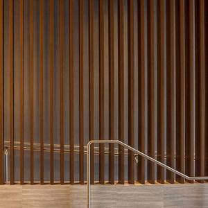 Tubes anti-fissure étanches en composite <span class=keywords><strong>de</strong></span> bois <span class=keywords><strong>plastique</strong></span> résistant au feu anti-UV personnalisés WPC persienne et décoration d'écran - Product Image 5