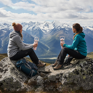 Leakproof biểu tượng tùy chỉnh cup Chug LIG chân không tái sử dụng thép không gỉ 20 oz thể thao Tumbler với xử lý - Product Image 6