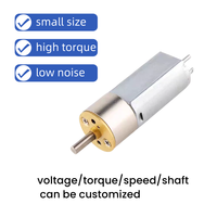 Moteur à engrenages métalliques à aimant permanent 16 mm à couple élevé et faible vitesse 050, mini ventilateur CC à balais 3V/6V/12V CW/CCW, étanche à l'eau