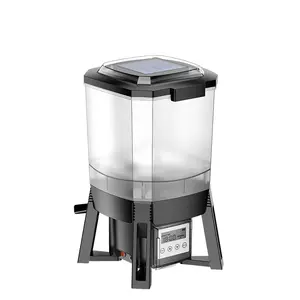 Sunsun-alimentador automático de energía solar para estanque de peces, alimentador de mascotas de gran capacidad cff-260 estanque koi, alimentador de sincronización