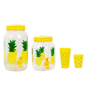 DD2372 Pichet à jus et à eau portable en plastique écologique de 3,8 L avec robinet et infuseur à fruits, distributeur de boissons pour les fêtes - Product Image 5