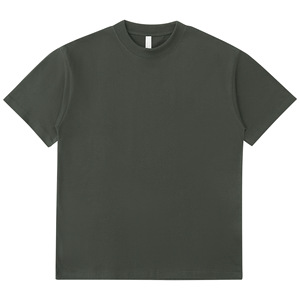 Unisex Heavyweight 100% Cotton Short Sleeve T-Shirt, American Vintage Trendy Loose Drop Shoulder Tee - Product Image 3