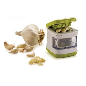 Portable Garlic Press, Kitchen Accessories Garlic Press Hand Press, Easy Clean Stainless Steel Blade