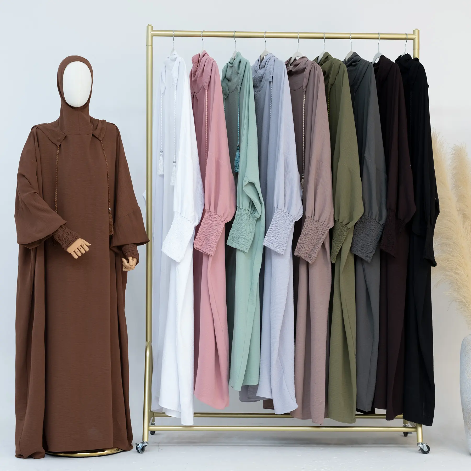 Hoodies Vêtements modestes islamiques Sports Abaya Femmes Robes musulmanes Ramadan Abaya Vêtements islamiques