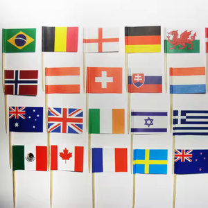 Adesivo Logo personalizzato festa <span class=keywords><strong>di</strong></span> <span class=keywords><strong>compleanno</strong></span> stuzzicadenti ombrello bandiera torta cibo Cocktail Sandwich decorazione Hamburger bandiera stuzzicadenti bandiera - Product Image 2