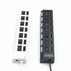 Usb3.0 Onafhankelijke 4-poorts Switch 3.0 Kabel Distributeur Usb Hub Met Switch Hub En Led Indicatielampje