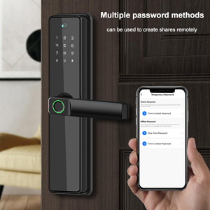 Eseye thiết kế mới tuya khóa thông minh xem kỹ thuật số mật khẩu thẻ chìa khóa <span class=keywords><strong>App</strong></span> vân tay máy ảnh khóa cửa với wifi NFC - Product Image 5