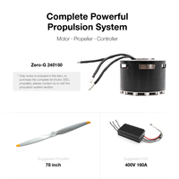Moteur de drone à forte charge 240150, poussée de 230 kg, pour drone de transport de passagers, drone de grande taille et aéronef électrique