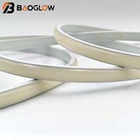 Bande LED flexible étanche IP67 8mm, 220V AC, 288 LED/m, 80 Ra, découpable à 50cm, 100m/rouleau, blanc froid/chaud