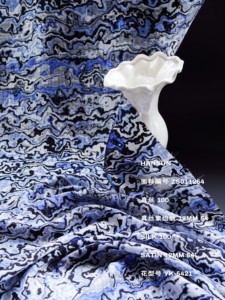 2025 trừu tượng màu xanh giật gân-Độc đáo nghệ thuật in DRESS/TOP/fabri Hot Bán - Product Image 3