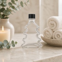 Bouteille en verre diffuseur de parfum en forme d'arbre 100ml 200ml 500ml avec bouchon à vis/bouchon en liège pour la décoration intérieure