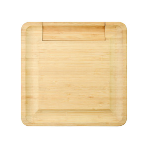 Bamboo Cheese Board <b>Set</b> With Knives <b>Square</b> Cutting Platter For Serving Snacks And Appetizers - Product Image 2