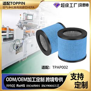Best <b>Air</b> <b>Purifier</b> <b>Filter</b> Cartridges TPAP001 C2 TPAP002 H13 H12 H11 True <b>HEPA</b> Activated Carbon Pleated <b>Filter</b> Element - Product Image 5