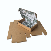 Venta al por mayor de cartón corrugado, paquete de ropa, correo postal, caja de embalaje de ropa, diseño moderno y elegante