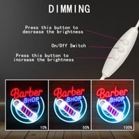 Enseigne néon LED murale pour salon de coiffure, éclairage néon lumineux, décoration pour salon de coiffure, enseignes néon personnalisées pour barbier