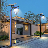 Lampadaire LED moderne design lampadaire de jardin lampadaire aluminium poteau extérieur IP65 lumière LED étanche