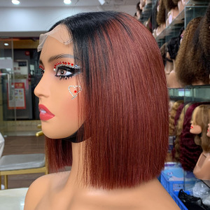 Peluca Clásica Bob T1B30 de 8 Pulgadas |   Cabello Humano Vietnamita Liso con Partidura de Encaje 4x4 - Product Image 5