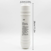Cartouche de filtre à eau Enmetec Quick Connect PP 100 GPD 0,01 micron, filtre à eau en ligne facile à installer, garantie 1 an, pour la maison et la cuisine