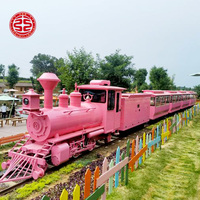Train d'amusement pour enfants Limeiqi D18-20, vente chaude, capacité de 40 passagers, utilisation commerciale, train sans rails en extérieur