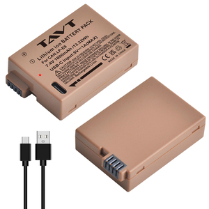แบตเตอรี่ LP-E8 E8 1800มิลลิแอมป์ต่อชั่วโมงพร้อม Type-C สำหรับ <span class=keywords><strong>Canon</strong></span> <span class=keywords><strong>EOS</strong></span> 550D 600D 650D 700D <span class=keywords><strong>X4</strong></span>จูบ X5 X6i X7i กบฏ T2i T3i T4i กล้อง T5i - Product Image 1