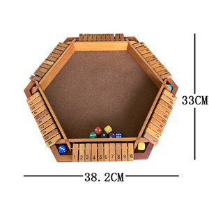 Ce/CPC tốt nhất bằng gỗ xúc xắc trò chơi thiết lập nóng bán vui vẻ gia đình hội đồng quản trị trò chơi cho 2-<span class=keywords><strong>4</strong></span> năm 5-7 năm Độ tuổi người chơi đóng gói trong hộp màu - Product Image 4
