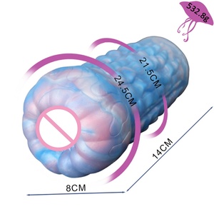 GEEBA Jellyfish Style Male <b>Masturbator</b> Cup Sex Toys Colorful Pocket Pussy Small and Comfortable for Men Adult Egg Masturbation - Product Image 2