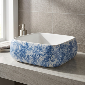 Lavabo en céramique rectangulaire noir pour table Lavabo Lavabo Lavabo Lavage à la main Bassin de comptoir - Product Image 6