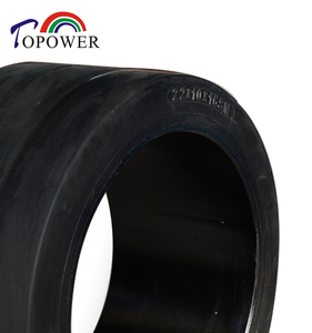 <span class=keywords><strong>Pneu</strong></span> plein robuste à pression 22*10*16, motif lisse, non pneumatique, pour camion à plateau, fraiseuse, chariot élévateur - Product Image 5