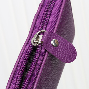 Cartera <span class=keywords><strong>de</strong></span> cuero <span class=keywords><strong>de</strong></span> nylon para mujer con Tarjetero con cremallera corta <span class=keywords><strong>de</strong></span> PU Forro <span class=keywords><strong>de</strong></span> metal Cross-Border New <span class=keywords><strong>Arena</strong></span> Vertical Clutch para uso diario - Product Image 4