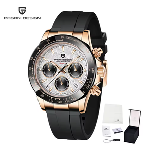 นาฬิกา PAGANI DESIGN <span class=keywords><strong>1664</strong></span> สไตล์สปอร์ต ควอตซ์ ขนาด 40 มม. รุ่นใหม่ V2 สีทองน้ำตาล หน้าปัดคลาสสิก นาฬิกาผู้ชาย VK63 โครโนกราฟ - Product Image 4