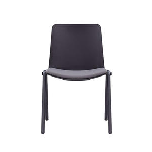 <span class=keywords><strong>Chaise</strong></span> de loisirs en plastique enduite de poudre noire de <span class=keywords><strong>chaise</strong></span> de conférence facultative de couleur avec le coussin - Product Image 5