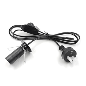 Phích cắm hình tám Úc + công tắc điều chỉnh độ sáng 301 + Giá đỡ đèn trần E14 + Kẹp lò xo + dây nguồn lõi đồng chất lượng cao - Product Image 4