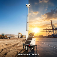 Remorque de sécurité solaire Plug and Play avec caméra fournie par le client pour une installation temporaire rapide