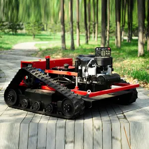 Diesel Crawler Lawn Mower Grass Robot Lawn Cutter Farming Robot Weeder Zero Turn 838mm Grass Cutter