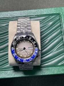 Mechanisch horloge van roestvrij staal met saffierglas, automatisch mechanisch uurwerk, 41 mm bezel, roestvrijstalen band, lichtgevend - Product Image 3