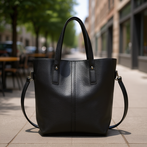 Bolso Tote de Cuero Vacuno Fana Thaliss Color Chocolate, Gran Capacidad, Cierre de Solapa, Correa para el Hombro, Bolso de Mujer - Product Image 2