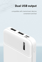 Chargeur de batterie Portable Ultra-mince 10000mah Power Bank charge rapide Powerbank Compatible avec iPhone Android téléphone Portable