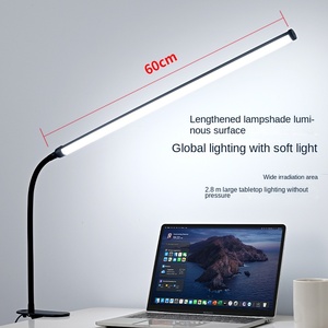 Abrazadera para lámpara de noche LED para el cuidado de los ojos, 10 brillos, 3 modos, cuello de cisne flexible largo, cuerpo de plástico, fuente de alimentación CC para el hogar y la Oficina - Product Image 3