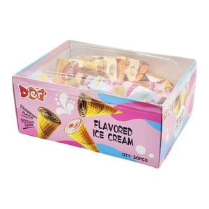 <span class=keywords><strong>Conos</strong></span> de Helado Crujientes Halal de Marca Privada Personalizados al por Mayor, Deliciosos Sabores a Fresa y Chocolate, Bocadillos, 30 Piezas - Product Image 1