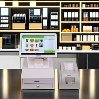 Système de Caisse Enregistreuse Android 10 Pouces Tout-en-Un pour Supermarché, Point de Vente Complet à Écran Tactile