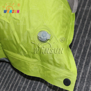 WINSUN matras tidur luar ruangan, alas tidur PVC portabel ringan tiup berkemah tahan air dengan bantal - Product Image 5