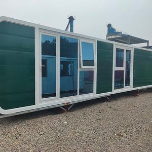 Casa Contenedor Rectangular de 11 Metros, Tipo Cabaña <span class=keywords><strong>Apple</strong></span>, Estructura Prefabricada de Placa de Acero Gruesa y Transpirable, Apartamento/Oficina Duradero - Product Image 4